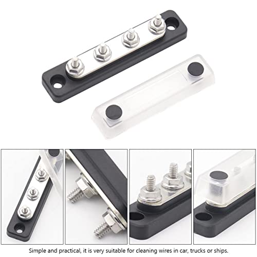 Borne de connexion électrique 48V avec couvercle transparent isolant