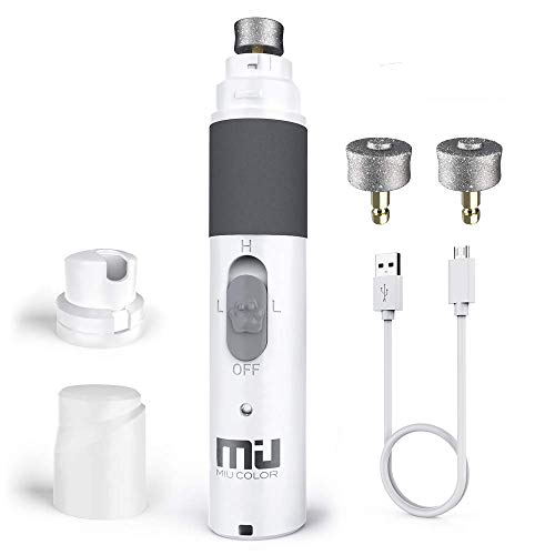 MIU COLOR Lime à Ongles Professionnelle pour Chien Chat Coupe Ongle Chien Electrique Ponceuse Ongle pour Les Animaux Faible Bruit Rechargeable Portable