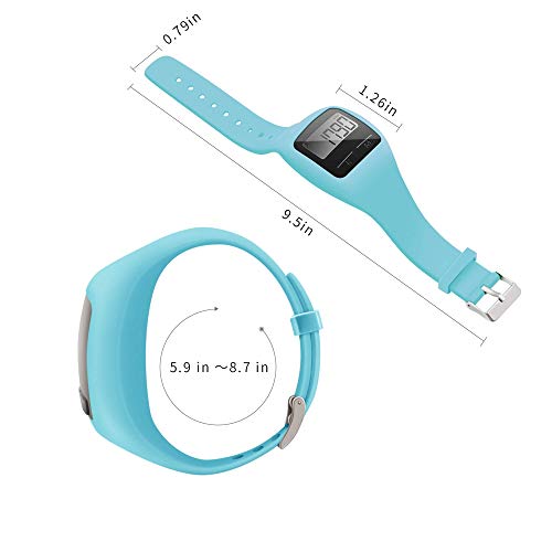 BATAUU Fitness Tracker, 3D Digital Watch Pedometer for Walking & Running, Simply Operation, Accurate Step Counter,Walking Distance Miles & Km, Calorie Counter, Activity Time (Blue)