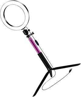 Beavorty Set Desk Lamp LED Mini Ring Light for Phone Camera Mount Ring Camera Mount Live Streaming Lamp Tripod Stand Selfie Light Beauty Filling Light Beauty LED Light Makeup Light Bracket