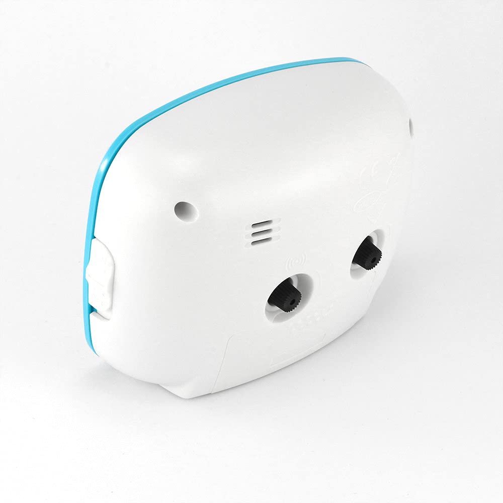 PM Company MPM Sveglia a mano in plastica dai colori vivaci con allarme ripetuto e amplificante. LED al quarzo scorrevole, funzionamento silenzioso, 1 batteria AA a penna, 102 x 78 x 42