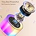 JYX Mini Karaoke Machine for Kids Adults, Portable Bluetooth Speaker with 2 Microphones, Support TF/AUX Input/4 Funny Magic Voice (Pink-2 Mic)