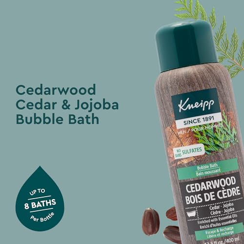 Kneipp Cedarwood Aromatherapy Bubble Bath - Good for a Luxurious Self-Care Experience - for Men Only - Vegan - Sulfate Free - 13.5 fl oz - Up to Eight Baths - Image 3