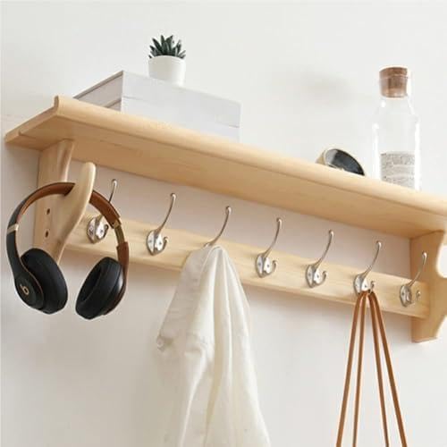 Étagère murale en bois pour un rangement facile de l'entrée