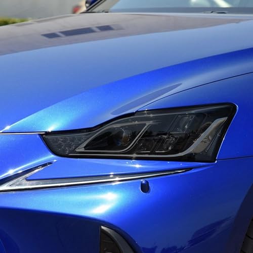 Phares Lexus rayés ? Solution : Film de protection en TPU noir transparent JCAKES