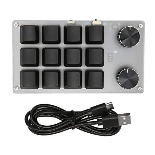 Clavier macro programmable Zunate Bluetooth à 12 touches et 2 boutons pour OSU - 7