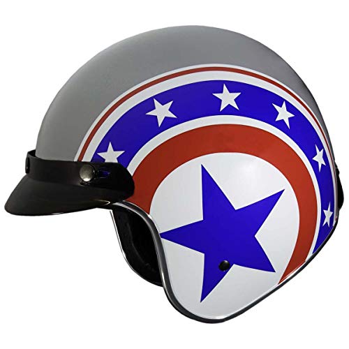 Fulmer, 3534521, Adult Open Face Helmet DOT Approved 353 EON - Tribute, XS