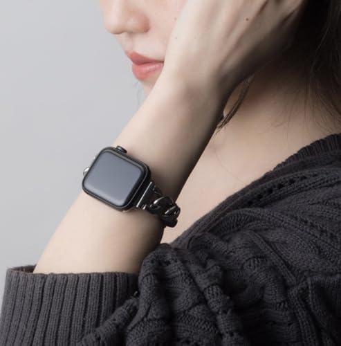 Royce&Roland Apple Watch 高級チェーンバンド バタフライバックル