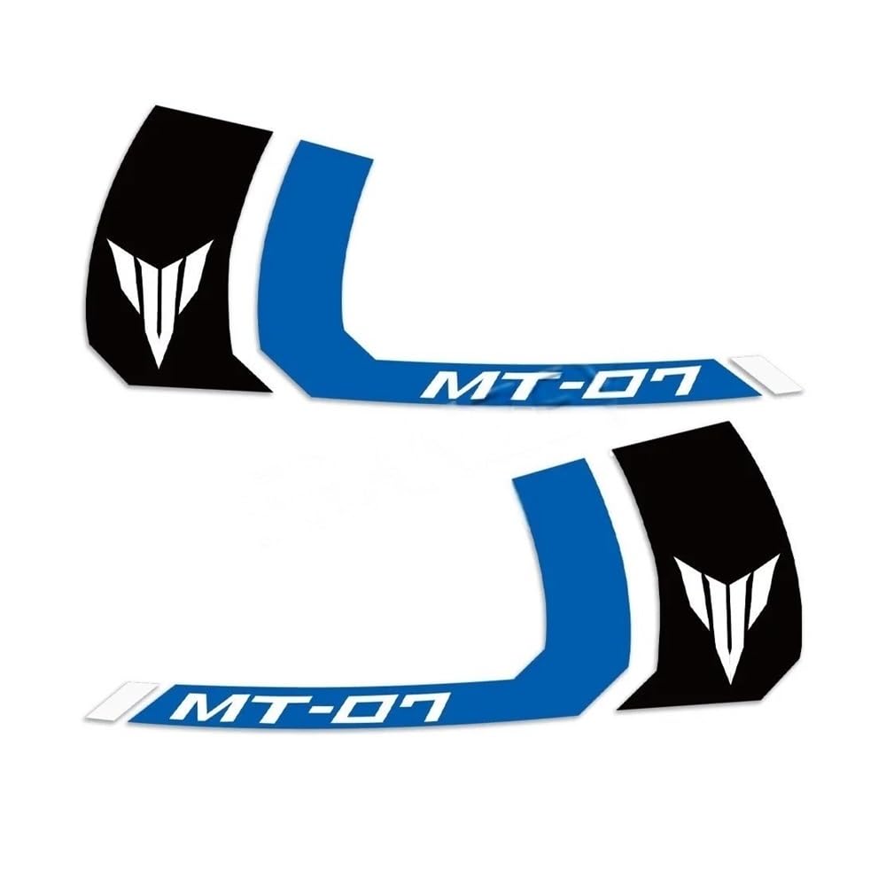 Motorbike Tank Protector Motorcycle Fuel Tank Sticker Stripe Decal Accessories for MT-07 MT07 Mt 07 Pad Stickers