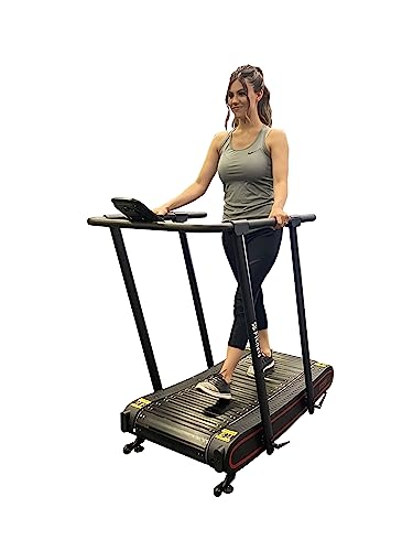 Image of SB Fitness CT250 Self-Generated Curved Walking Treadmill with Full-Length Medical Handrails