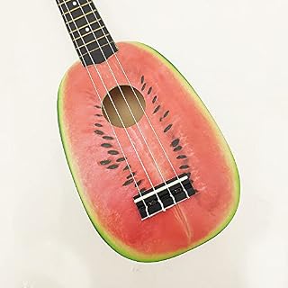 21 inch 12 Fret 4 String Basswood Ukulele Electric Acoustic Guitar Watermelon Style for Musical Instrument Lover - Les Beatles, Paul McCartney, John Lennon, RIngo Starr, George Harrison 21 inch 12 Fret 4 String Basswood Ukulele Electric Acoustic Guitar Watermelon Style for Musical Instrument Lover – Image 7