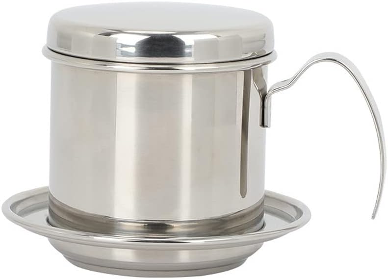 Stainless Steel Vietnamese Drip Coffee Filter Maker Pot Infuser for Office Home Traveling Dripper Mechanism
