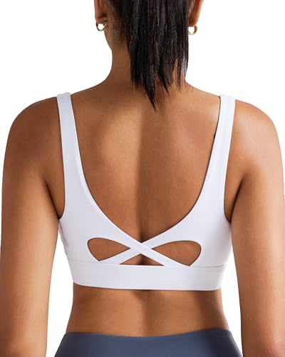 Image of RUNNING GIRL Sports Bra for Women High Support, Molded Cup High Impact Sports Bras with Sewn in Pads Workout Running Bra