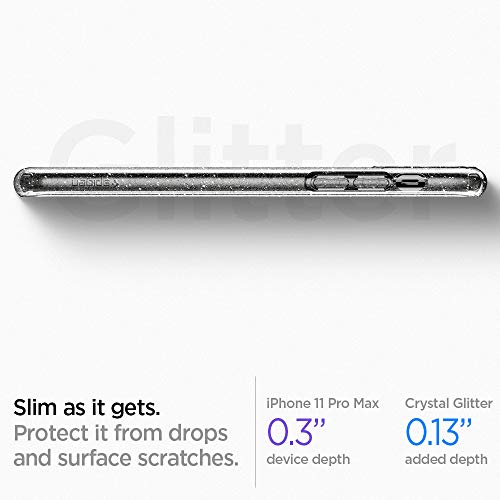 Image of Spigen Liquid Crystal Glitter Designed for iPhone 11 Pro Max Case (2019) - Crystal Quartz