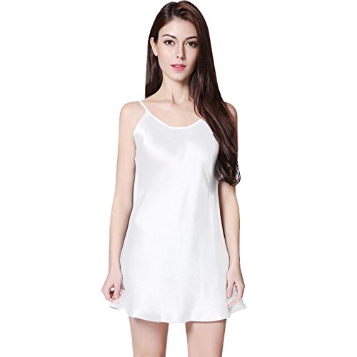 Sweetdream Womens Pajamas Sleeveless Jumper Skirt Cotton Silk