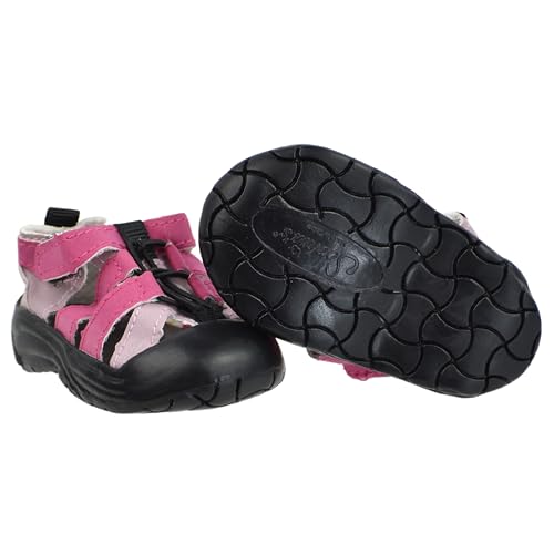 Sophia's Cool Outdoor Athletic Hiking Gender-Neutral Mix & Match Velcro Ankle Strap Sandal Shoes for 18” Dolls, Pink/Black - Thumbnail 3