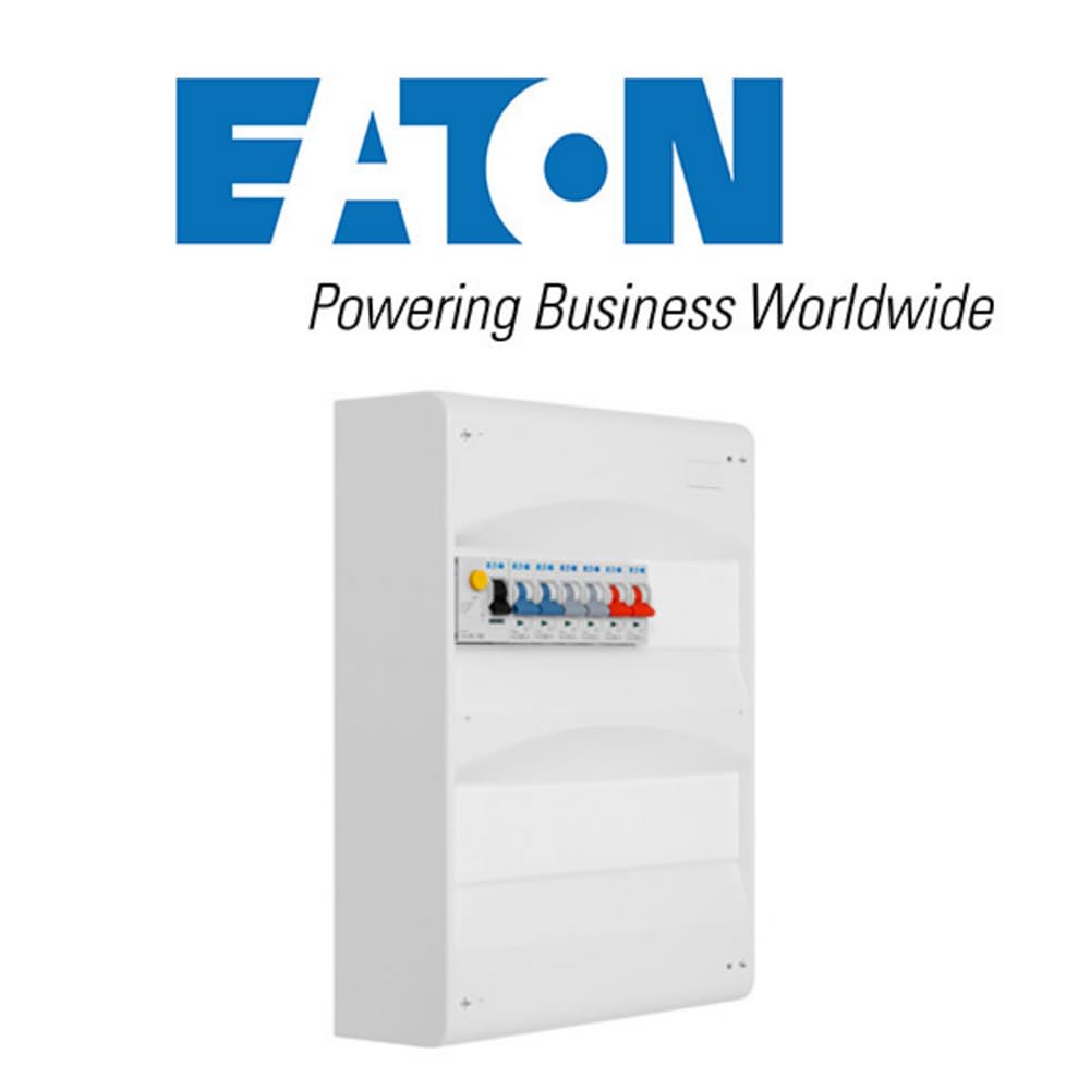 EATON - Tableau 2 rangées pré-équipé 1 inter. diff. 40A type AC + 6 disjoncteurs