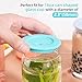 4 Pcs Silicone Lid Fit for Netany 16OZ Drinking Glass Cups with a diameter of 2.3