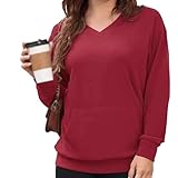 Photo Gallery wryhaul recollectk felpa con cappuccio da donna senza cappello con scollo a v con tasche, 2025 nuova felpa con scollo a v da donna, felpe casual a maniche lunghe pullover leggero oversize (rosso,xl) Photo Gallery wryhaul recollectk felpa con cappuccio da donna senza cappello con scollo a v con tasche, 2025 nuova felpa con scollo a v da donna, felpe casual a maniche lunghe pullover leggero oversize (rosso,xl)