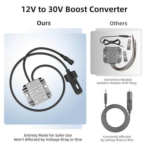 Image of Starlink Mini Cable Car Adapter with Step Up Converter, 12V Power Cable with Cigarette Lighter Plug, 10-28V to 30V 3.5A Conversion Kit for Truck RV No Worry About Voltage Drop or Rise