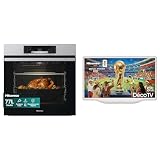 Hisense - Forno da Incasso Multifunzione BI62216AX, 77 L, 11 Funzioni, Pizza 300°C + Smart TV QLED 43" 4K Dèco TV 43S5Q, Dolby Atmos, HDR10