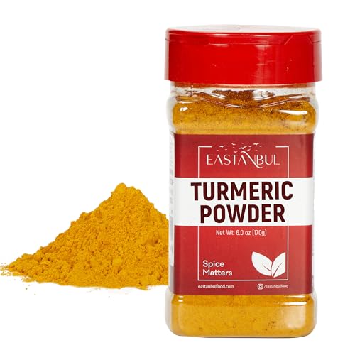 Eastanbul Turmeric Powder 170g Ground Turmeric Powder AKA Curcuma En Polvo Indian Turmeric Ground & Pure Top-Notch Culinary Tumeric Powder Vegan Non-GMO Turmeric Spice Powder Ground Tumeric