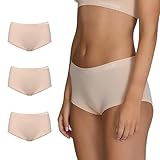 STEP ONE Smoothfit Taillenslip - 3er Pack Ultra weiche, atmungsaktive Bambus Unterhosen Damen,...