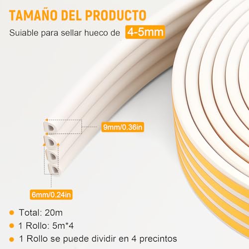 La Mejor Selección de Burletes de puerta los 5 mejores. 20 Imagen adicional