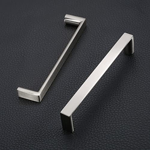 Image of 6 Pack 5 Inch Brushed Nickel Cabinet Pulls, Kitchen Hardware