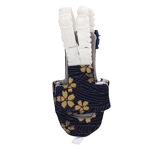 Haustier-Vogelwindeln, Verstellbare Goldene Blumenmuster-Papageienwindel für Wellensittiche, Nymphensittiche und Aras (L Tibetische goldene Blume)