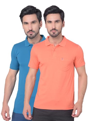 Image of Dollar Mens Cotton Casual Solid Polo Tshirt (Pack of 1)