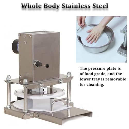 Pressa elettrica per Impasto Pizza, per Uso Domestico e Commerciale.