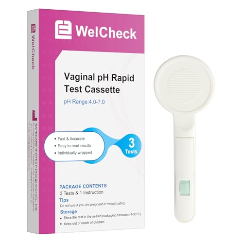 Vaginal pH Test Strips, Vaginal Yeast Infection Test Strips, Feminine pH Test, BV Test Strips pH Balance for Women, 3 Pcs
