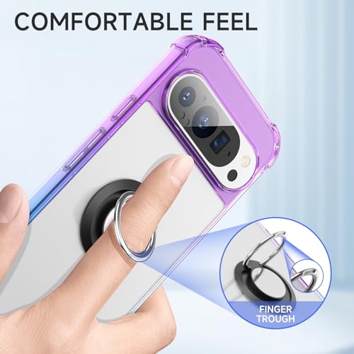 Funda Google Pixel 8 transparente tpu rígida antichoque con soporte de coche 4