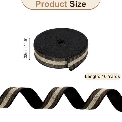 Sangle en nylon robuste rayée de 38mm pour maroquinerie durable - 2