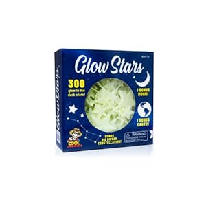 300 Count Glow Stars; Glow in The Dark Stars for Ceiling, Ceiling Stars, Glowing Stars For Ceiling Include Bonus Moon…