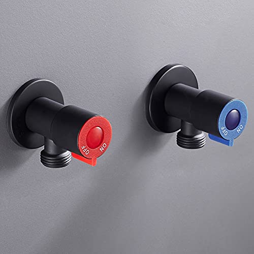 Robinet vanne de triangle en cuivre robuste pour eau chaude et froide - 4