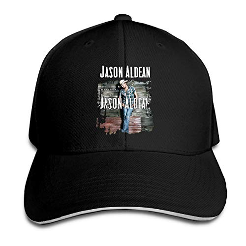 Albert V Adult Jason Aldean My Kinda Party Sandwich Baseball Cap Adjustable Hip Hop Snapback Hat Black