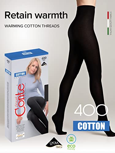 Conte Opaque Ultra Warm Winter Tights Cotton 400 Den2