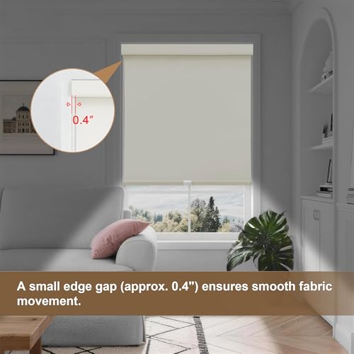 Image of SUNOFF Cordless Blackout Roller Shades for Windows,Custom Size,Beige