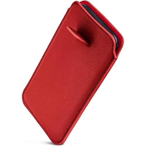 Housse fine ONEFLOW pour Samsung Note 8 - Étui bordeaux en microfibre premium et extracteur robuste