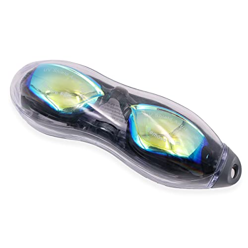 Tiardey Swimming Goggles Anti Fog Swim Goggles Waterproof No Leak UV Protection Goggles for Adult Men Women Kids(Black)