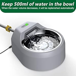 Dog Water Bowl Dispenser Auto Filling Water Fountain Connects to Garden Hose, Water Faucet (Fountain)
