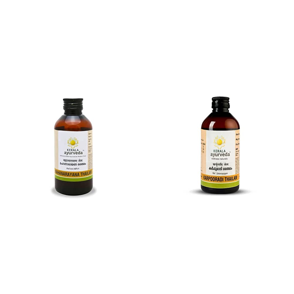 Kerala Ayurveda Mahanarayana Thailam 200 Ml & Karpooradi Thailam 200 Ml