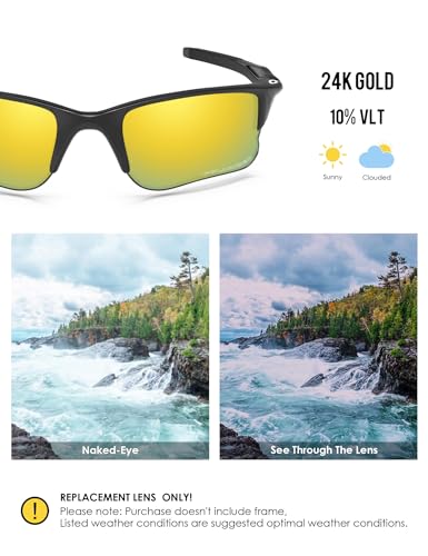 Image of BLAZERBUCK Replacement Lenses & Sock Kit for Oakley Half Jacket 2.0 XL OO9154 Sunglass