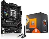 INLAND Micro Center AMD Ryzen 9 7950X3D AM5 Unlocked Desktop Processor with AMD 3D V-Cache Technology Bundle with ASUS ROG Strix B650E-F Gaming WiFi AM5 Ryzen 7000 Gaming Motherboard(DDR5, PCIe 5.0)