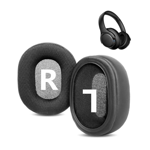 Almohadillas de repuesto para auriculares compatibles con KVIDIO WH201A, con tela transpirable y espuma de alta densidad