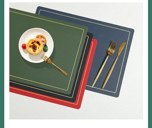 Set de table similicuir premium lot de 6 résistant et chic pour table - 7