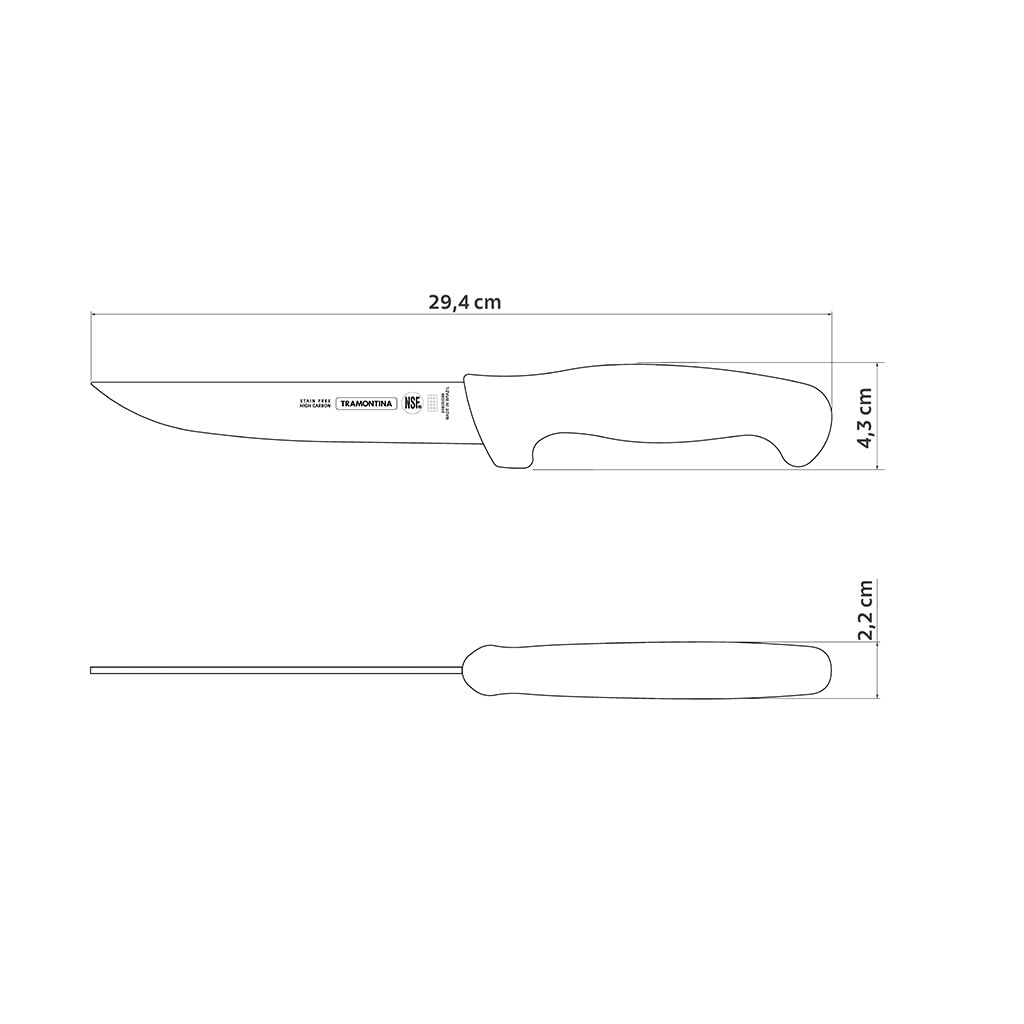 Tramontina Cuchillo Deshuesar Acero Inoxidable 15,5 cm Profesional Negro
