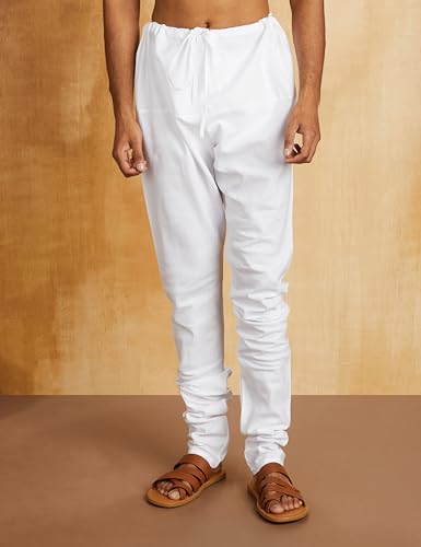 Image of Amazon Brand - Symbol Men Cotton Solid Long Kurta Pyjama Set (2pcs)